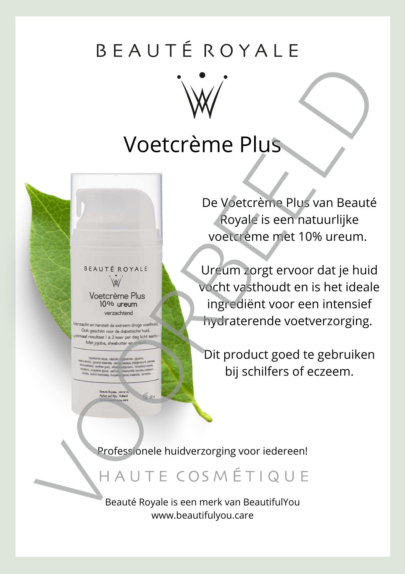 poster voetcreme plus