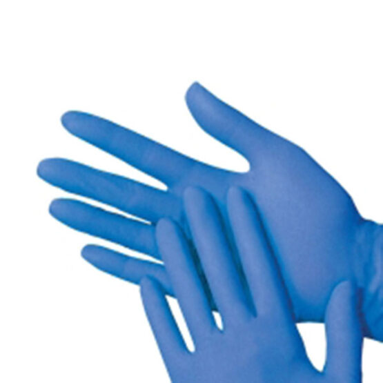 Nitrile Handschoenen blauw L (poedervrij)